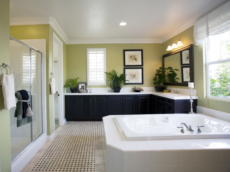 Expansive Master Bathroom Space